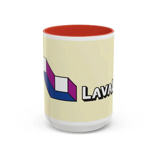 Flag of Laval Quebec Canada - Accent Coffee Mug 15oz Red - Go Mug Yourself