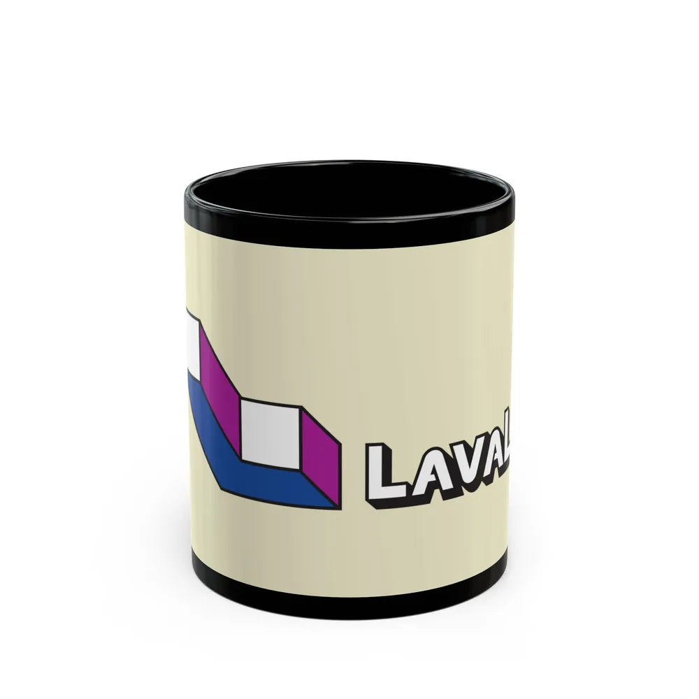 Flag of Laval Quebec Canada - Black Coffee Mug-11oz-Go Mug Yourself