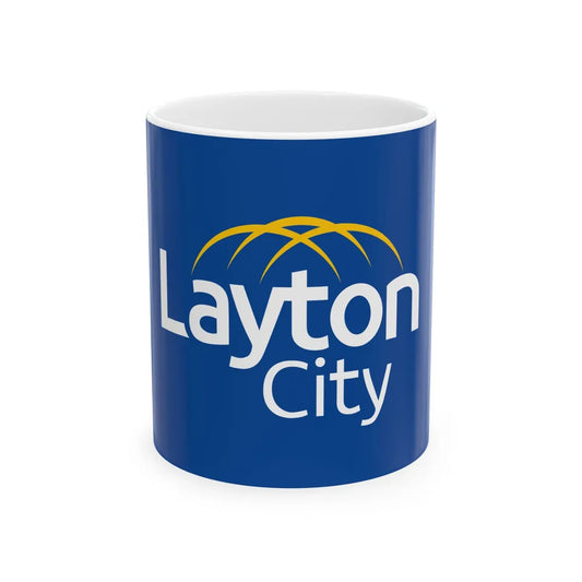 Flag of Layton Utah (United States) White Coffee Mug 11oz - Go Mug Yourself