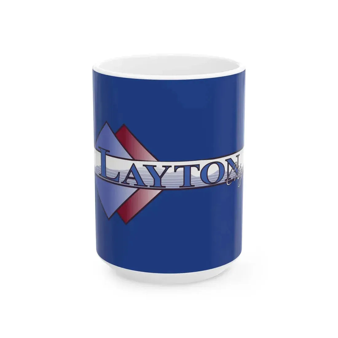 Flag of Layton Utah Until 2015 (United States) White Coffee Mug 15oz - Go Mug Yourself