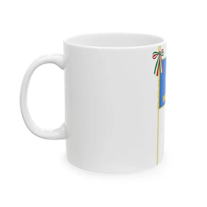 Flag of Lazio Complete (Italy) White Coffee Mug - Go Mug Yourself
