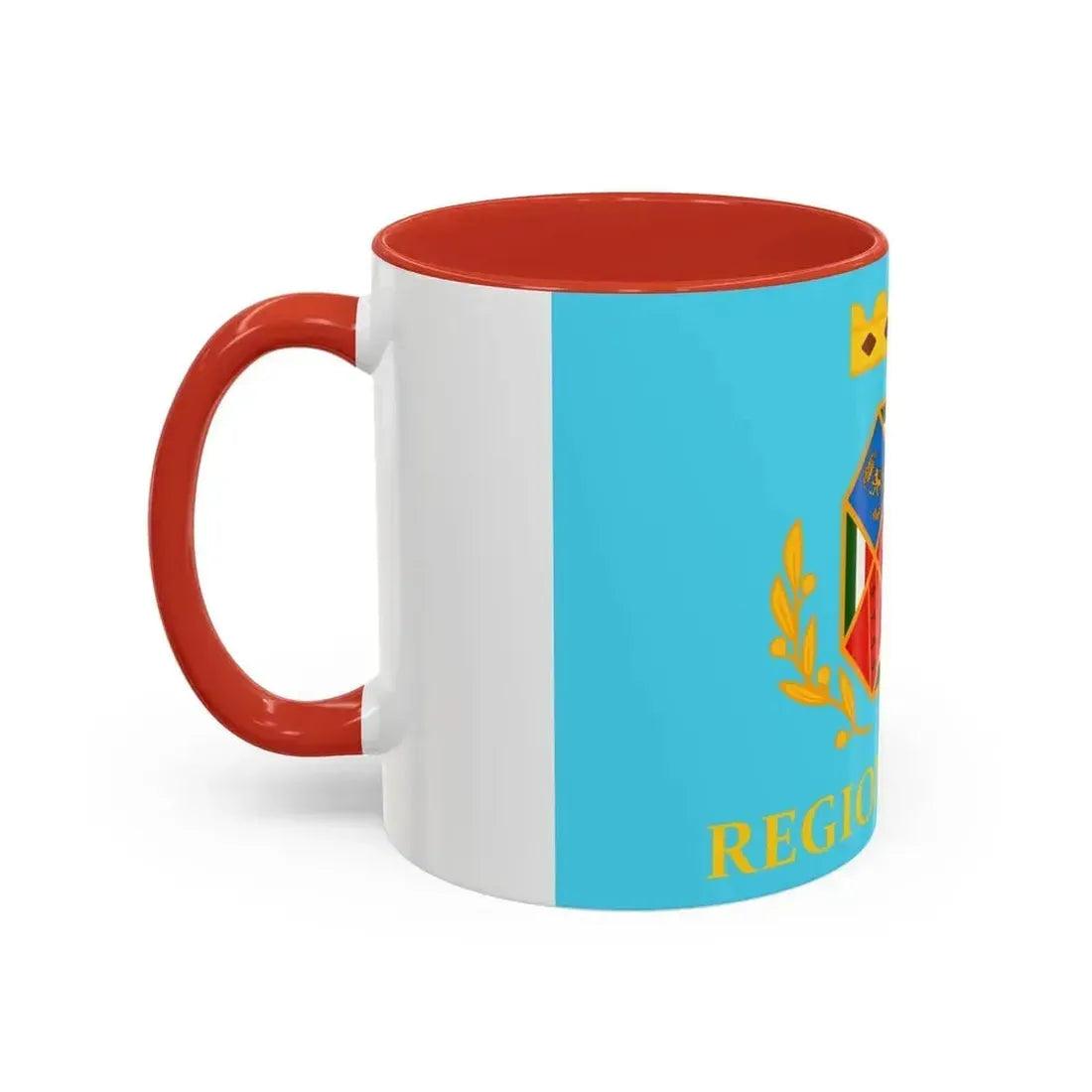 Flag of Lazio Italy - Accent Coffee Mug - Go Mug Yourself