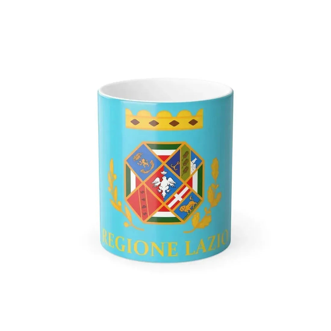 Flag of Lazio Italy - Color Changing Coffee Mug 11oz - Go Mug Yourself