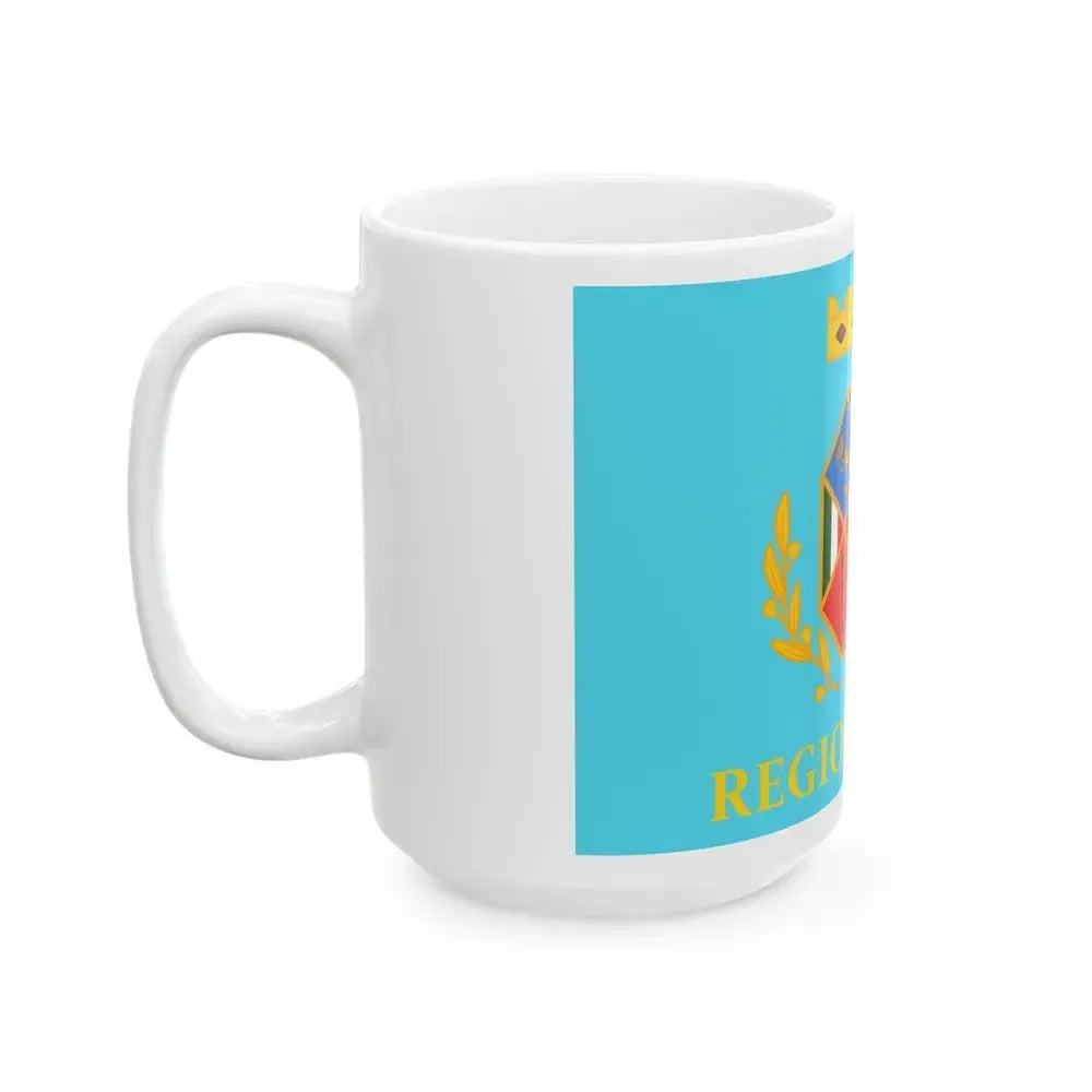 Flag of Lazio Italy - White Coffee Mug - Go Mug Yourself