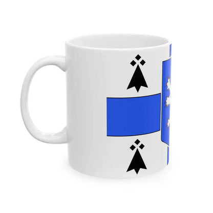 Flag of Le Juch (France) White Coffee Mug - Go Mug Yourself
