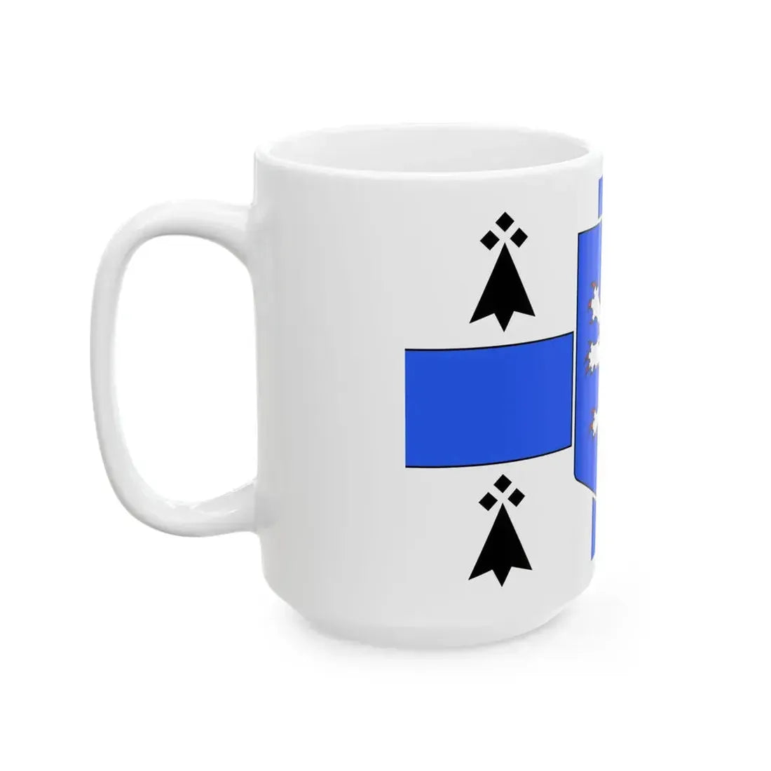 Flag of Le Juch (France) White Coffee Mug - Go Mug Yourself