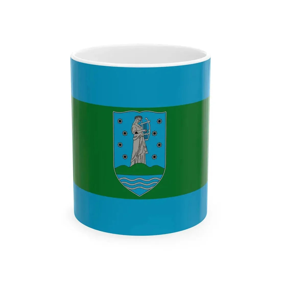 Flag of Leanyfalu (Hungary) White Coffee Mug 11oz - Go Mug Yourself