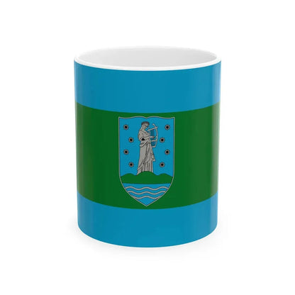 Flag of Leanyfalu (Hungary) White Coffee Mug 11oz - Go Mug Yourself