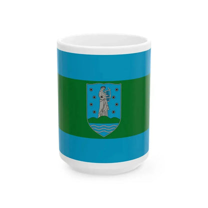 Flag of Leanyfalu (Hungary) White Coffee Mug 15oz - Go Mug Yourself