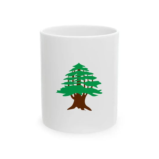 Flag of Lebanon 1918-1920 (Lebanon) White Coffee Mug 11oz - Go Mug Yourself