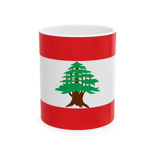 Flag of Lebanon 1943-1995 (Lebanon) White Coffee Mug 11oz - Go Mug Yourself