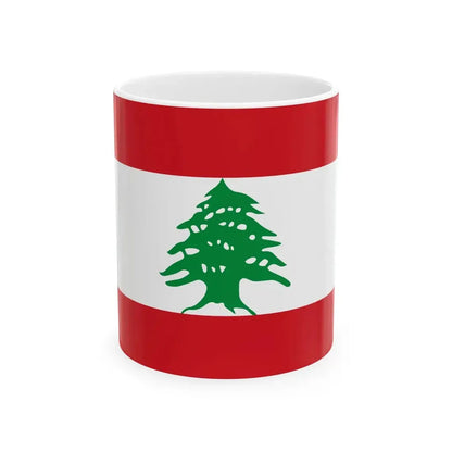 Flag of Lebanon (Lebanon) White Coffee Mug 11oz - Go Mug Yourself