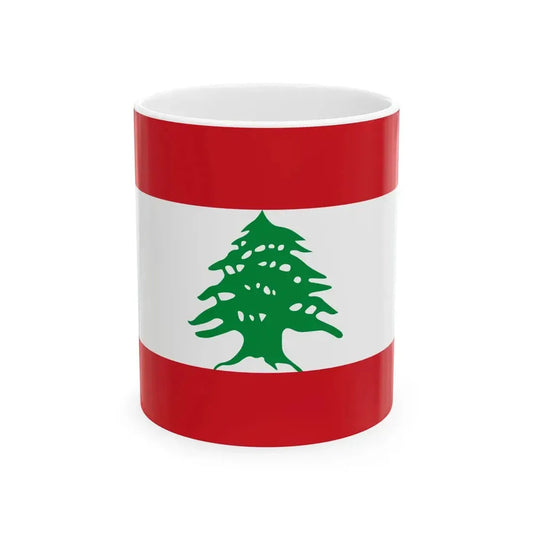 Flag of Lebanon (Lebanon) White Coffee Mug 11oz - Go Mug Yourself
