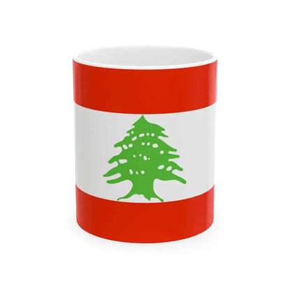 Flag of Lebanon WFB 2000 (Lebanon) White Coffee Mug 11oz - Go Mug Yourself