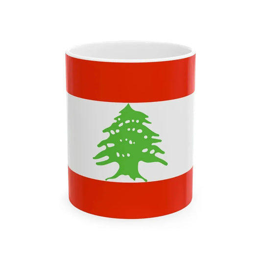 Flag of Lebanon WFB 2000 (Lebanon) White Coffee Mug 11oz - Go Mug Yourself