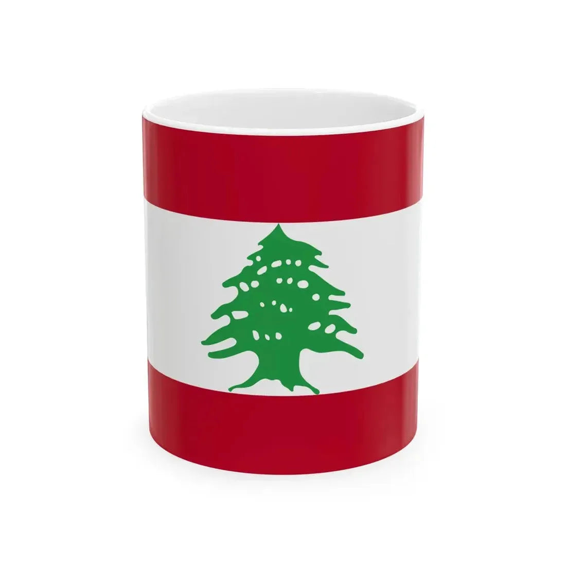 Flag of Lebanon WFB 2004 (Lebanon) White Coffee Mug 11oz - Go Mug Yourself