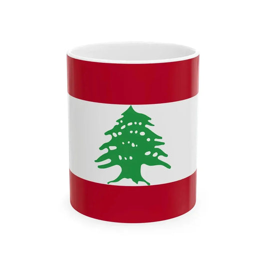 Flag of Lebanon WFB 2004 (Lebanon) White Coffee Mug 11oz - Go Mug Yourself