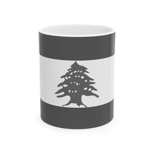 Flag of Lebanon - White (Lebanon) White Coffee Mug 11oz - Go Mug Yourself