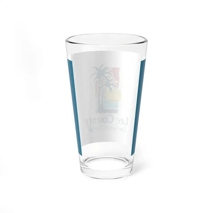 Flag of Lee County Florida (United States) Pint Glass 16oz - Go Mug Yourself