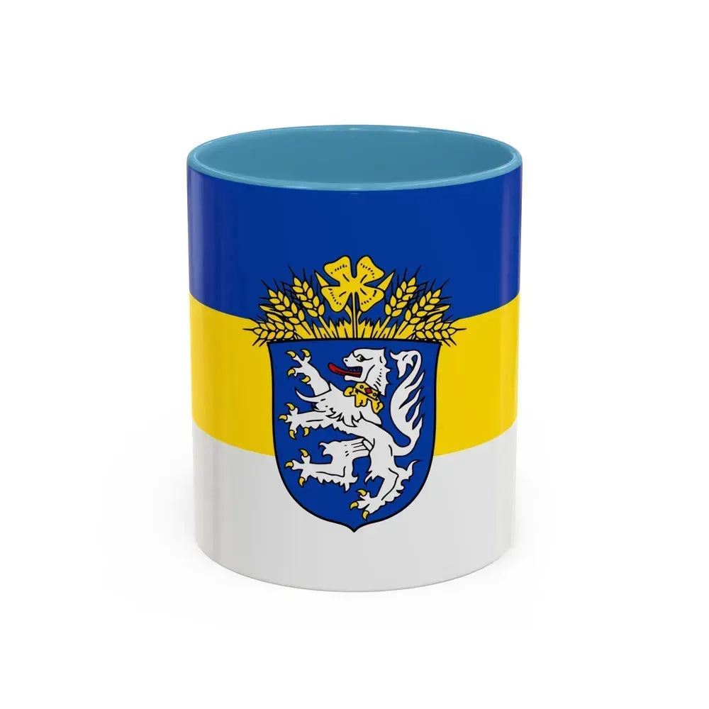Flag of Leer Germany - Accent Coffee Mug 11oz Light Blue - Go Mug Yourself