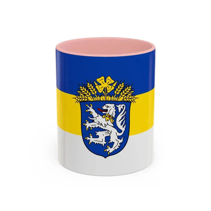 Flag of Leer Germany - Accent Coffee Mug 11oz Pink - Go Mug Yourself