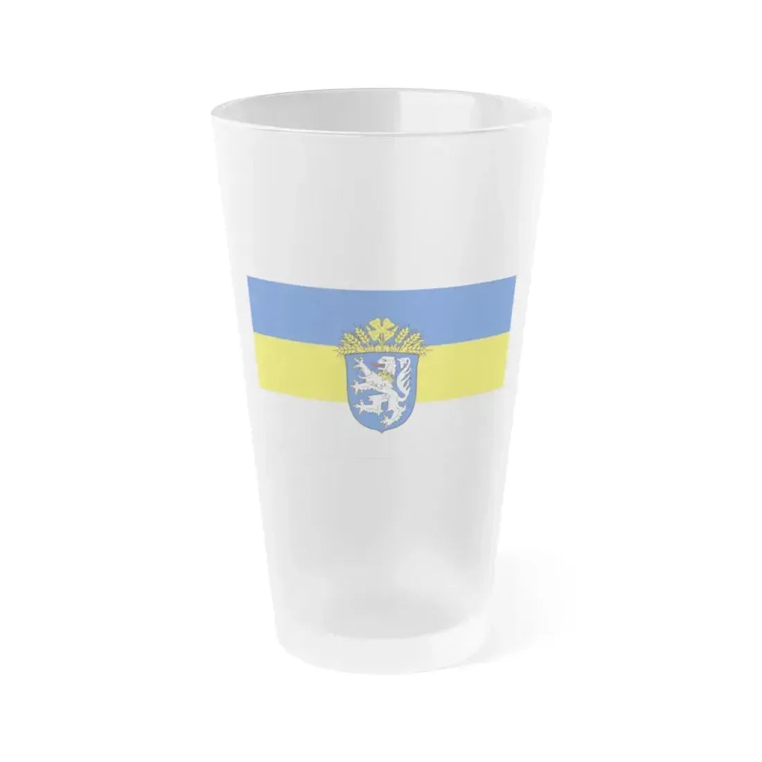 Flag of Leer Germany - Frosted Pint Glass 16oz 16oz Frosted - Go Mug Yourself