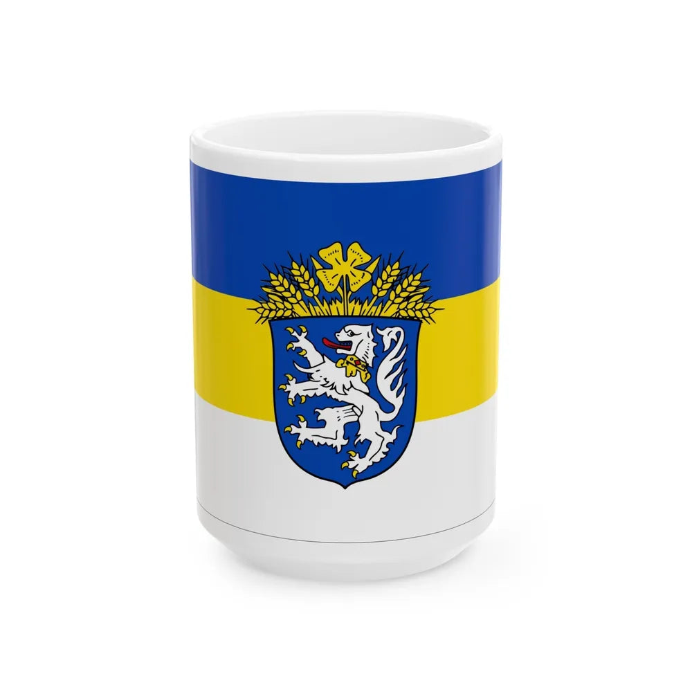 Flag of Leer Germany - White Coffee Mug-15oz-Go Mug Yourself