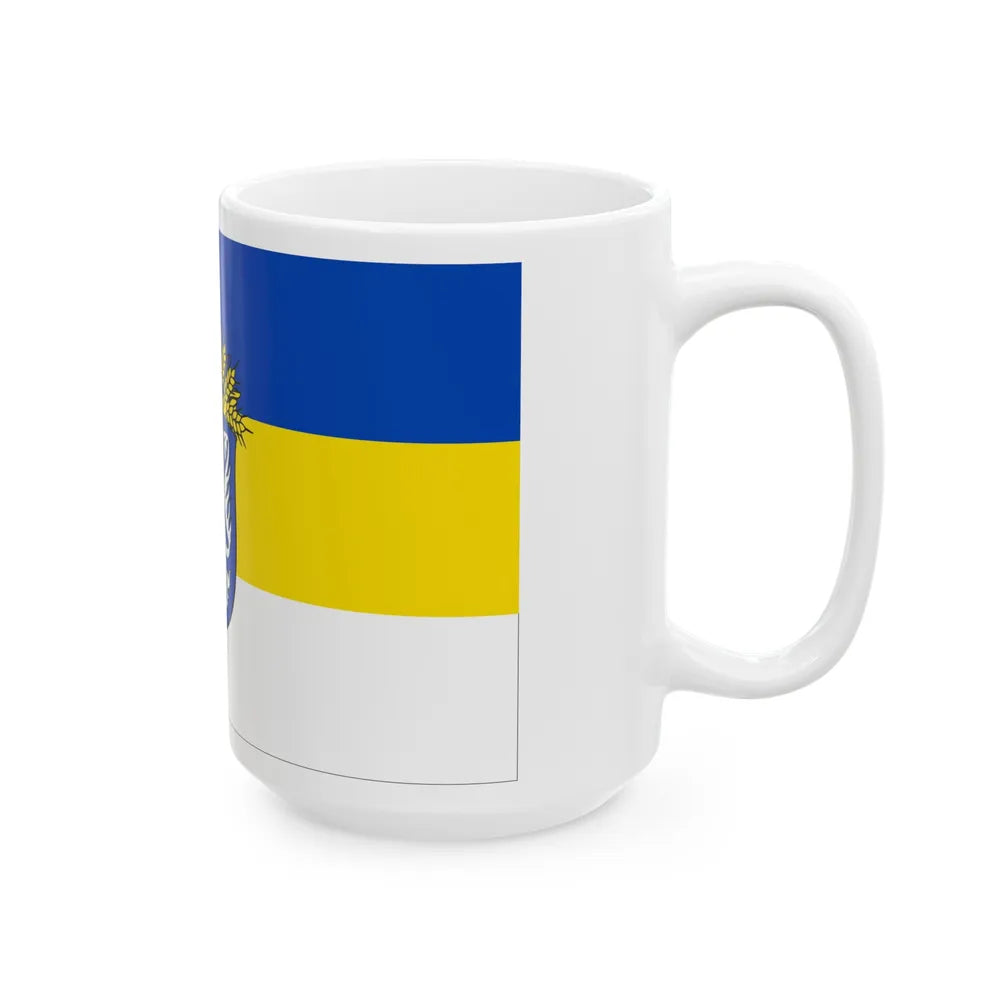 Flag of Leer Germany - White Coffee Mug-Go Mug Yourself