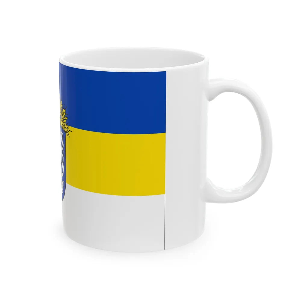 Flag of Leer Germany - White Coffee Mug-Go Mug Yourself