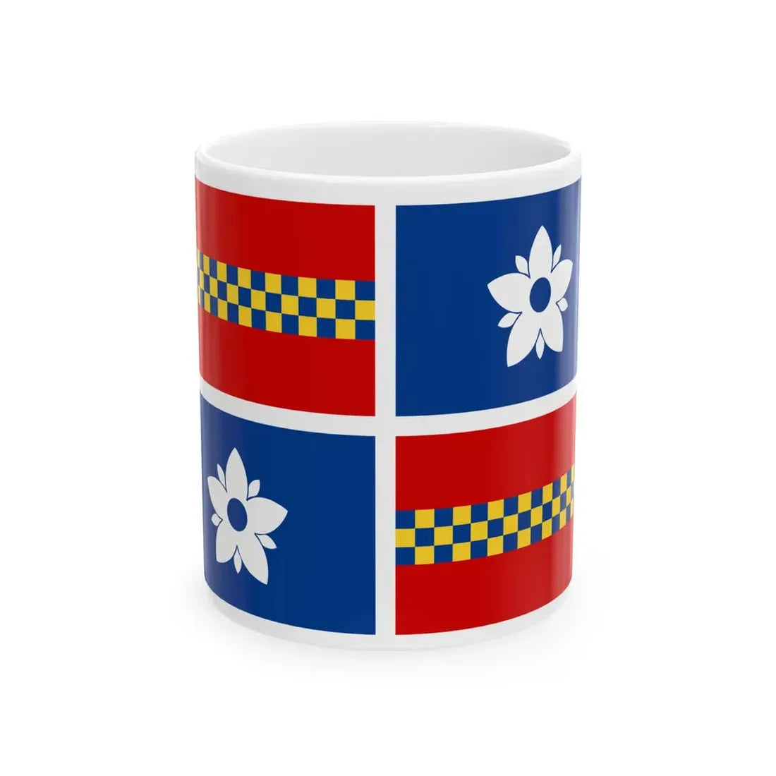 Flag of Leesburg Virginia (United States) White Coffee Mug 11oz - Go Mug Yourself
