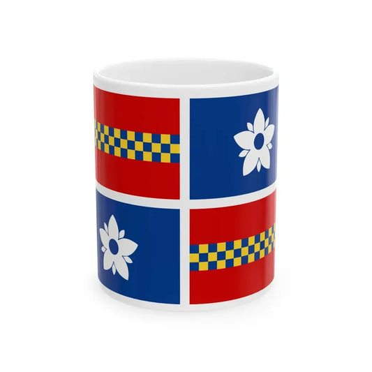 Flag of Leesburg Virginia (United States) White Coffee Mug 11oz - Go Mug Yourself