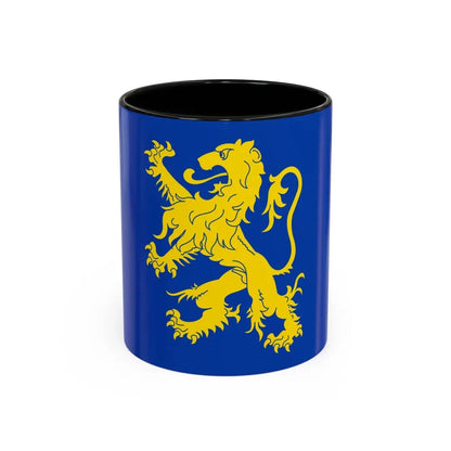 Flag of Leeuwarden the capital of the province of Friesland Netherlands - Accent Coffee Mug 11oz Black - Go Mug Yourself