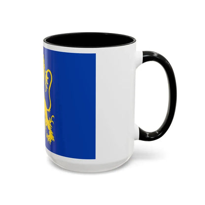 Flag of Leeuwarden the capital of the province of Friesland Netherlands - Accent Coffee Mug - Go Mug Yourself