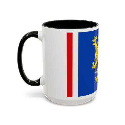 Flag of Leeuwarden the capital of the province of Friesland Netherlands - Accent Coffee Mug - Go Mug Yourself