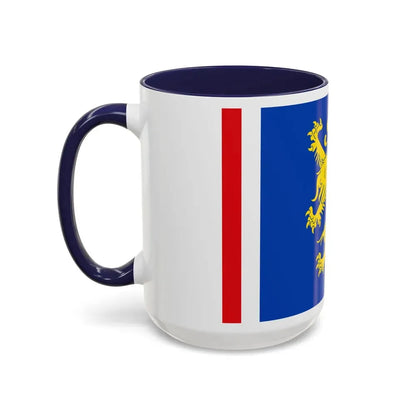 Flag of Leeuwarden the capital of the province of Friesland Netherlands - Accent Coffee Mug - Go Mug Yourself