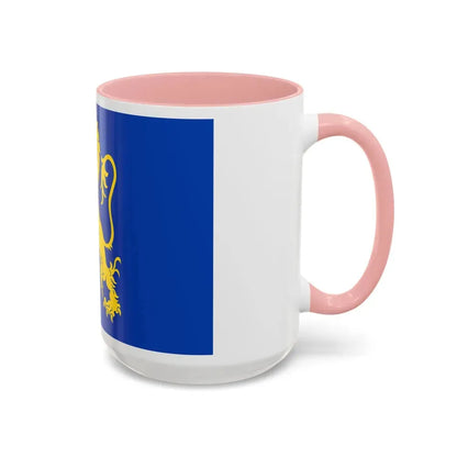 Flag of Leeuwarden the capital of the province of Friesland Netherlands - Accent Coffee Mug - Go Mug Yourself