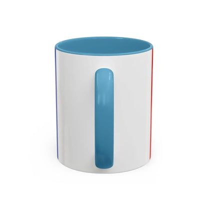Flag of Leeuwarden the capital of the province of Friesland Netherlands - Accent Coffee Mug - Go Mug Yourself