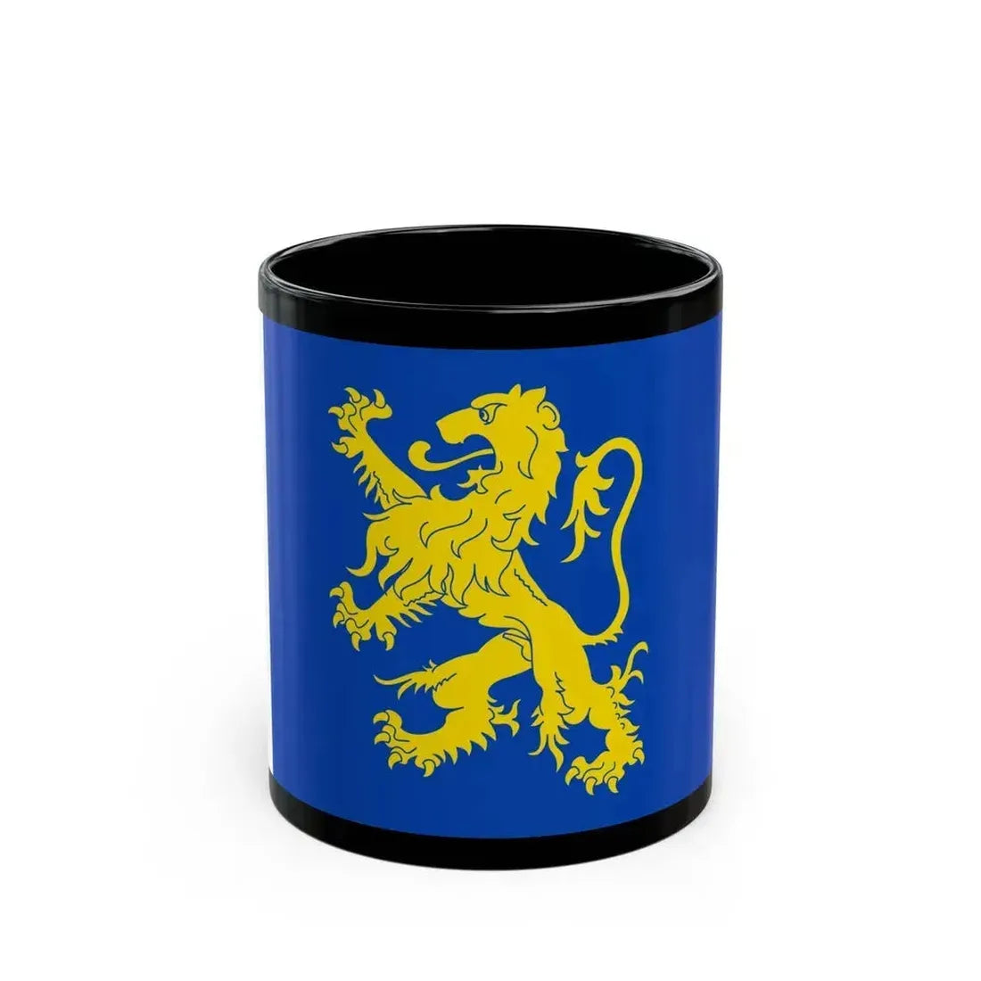 Flag of Leeuwarden the capital of the province of Friesland Netherlands - Black Coffee Mug 11oz - Go Mug Yourself