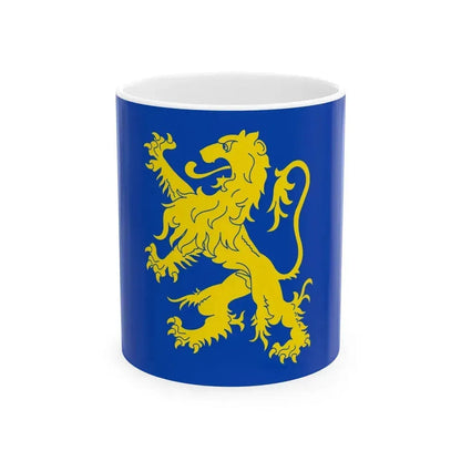 Flag of Leeuwarden the capital of the province of Friesland Netherlands - White Coffee Mug 11oz - Go Mug Yourself