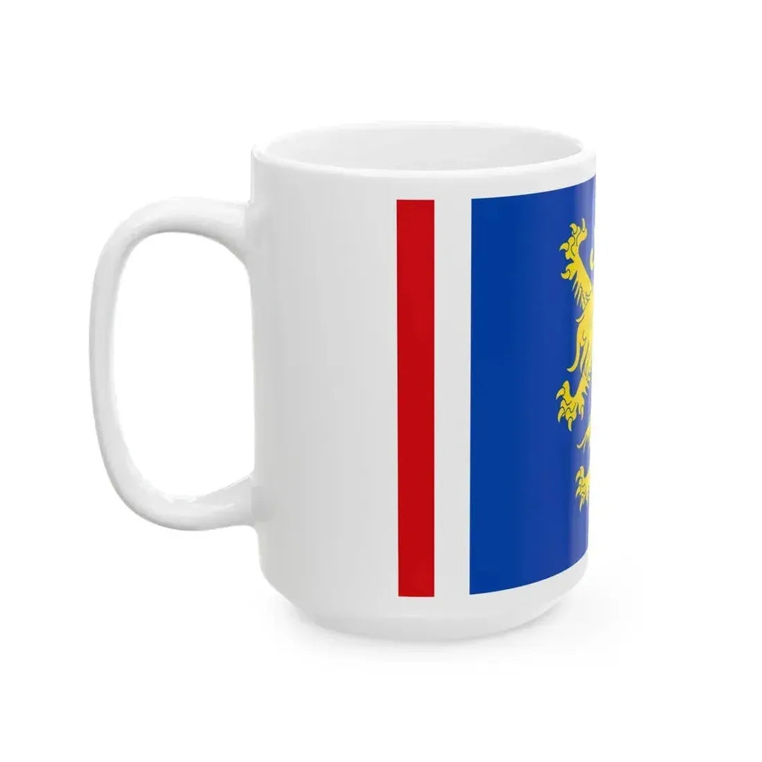 Flag of Leeuwarden the capital of the province of Friesland Netherlands - White Coffee Mug - Go Mug Yourself