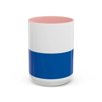 Flag of Legnica Poland - Accent Coffee Mug 15oz Pink - Go Mug Yourself