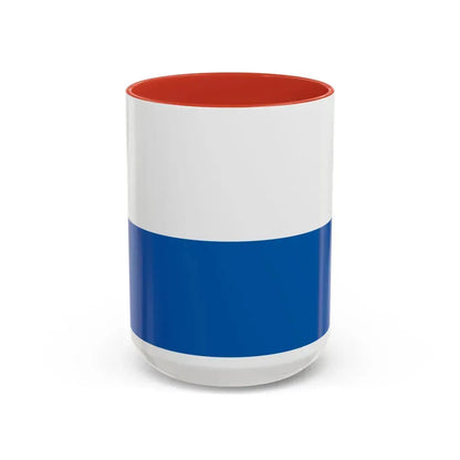 Flag of Legnica Poland - Accent Coffee Mug 15oz Red - Go Mug Yourself