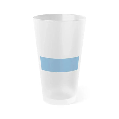 Flag of Legnica Poland - Frosted Pint Glass 16oz 16oz Frosted - Go Mug Yourself