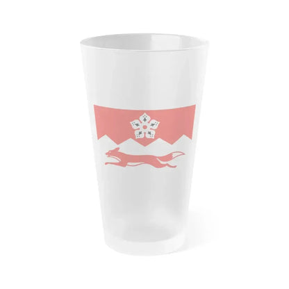 Flag of Leicestershire UK - Frosted Pint Glass 16oz 16oz Frosted - Go Mug Yourself