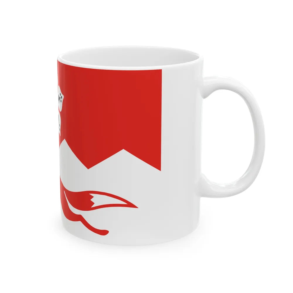 Flag of Leicestershire UK - White Coffee Mug-Go Mug Yourself