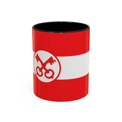 Flag of Leiden The Holland city of the oldest Dutch university Leiden University and Birthplace of Rembrandt Rembrandt Netherlands - Accent Coffee Mug 11oz Black - Go Mug Yourself