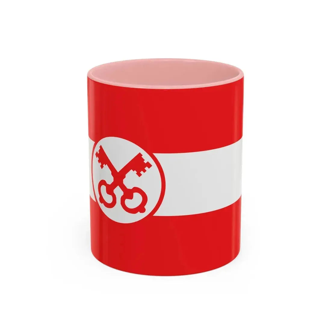 Flag of Leiden The Holland city of the oldest Dutch university Leiden University and Birthplace of Rembrandt Rembrandt Netherlands - Accent Coffee Mug 11oz Pink - Go Mug Yourself