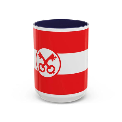 Flag of Leiden The Holland city of the oldest Dutch university Leiden University and Birthplace of Rembrandt Rembrandt Netherlands - Accent Coffee Mug 15oz Navy - Go Mug Yourself