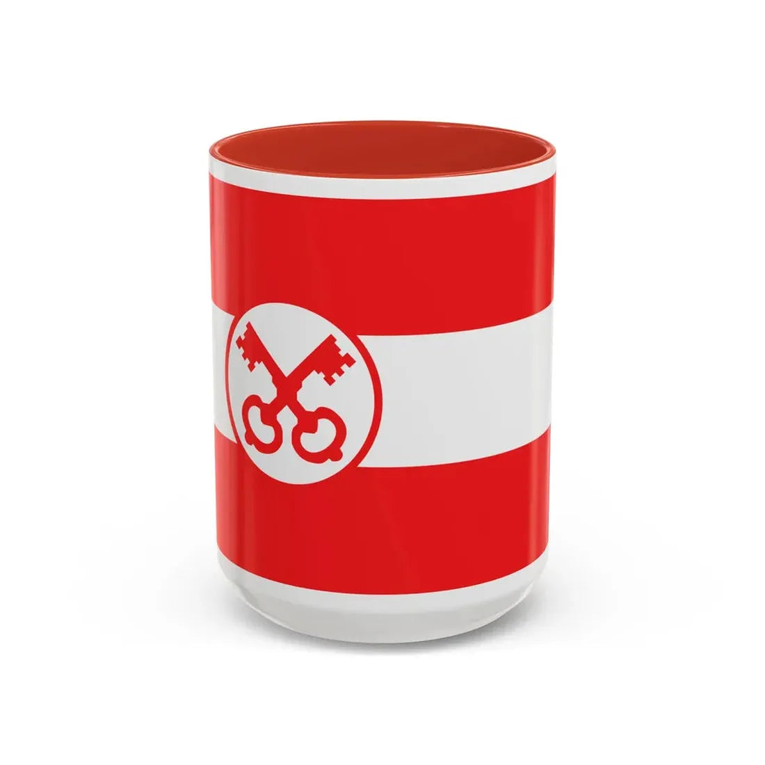 Flag of Leiden The Holland city of the oldest Dutch university Leiden University and Birthplace of Rembrandt Rembrandt Netherlands - Accent Coffee Mug 15oz Red - Go Mug Yourself