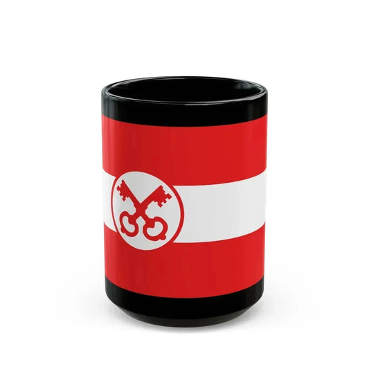 Flag of Leiden The Holland city of the oldest Dutch university Leiden University and Birthplace of Rembrandt Rembrandt Netherlands - Black Coffee Mug 15oz - Go Mug Yourself